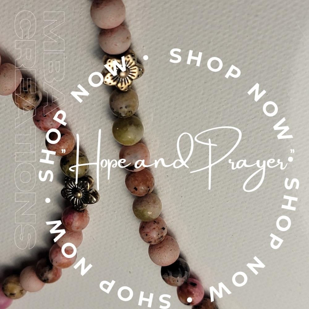 Sweet pink "Hope and Prayer" Necklace